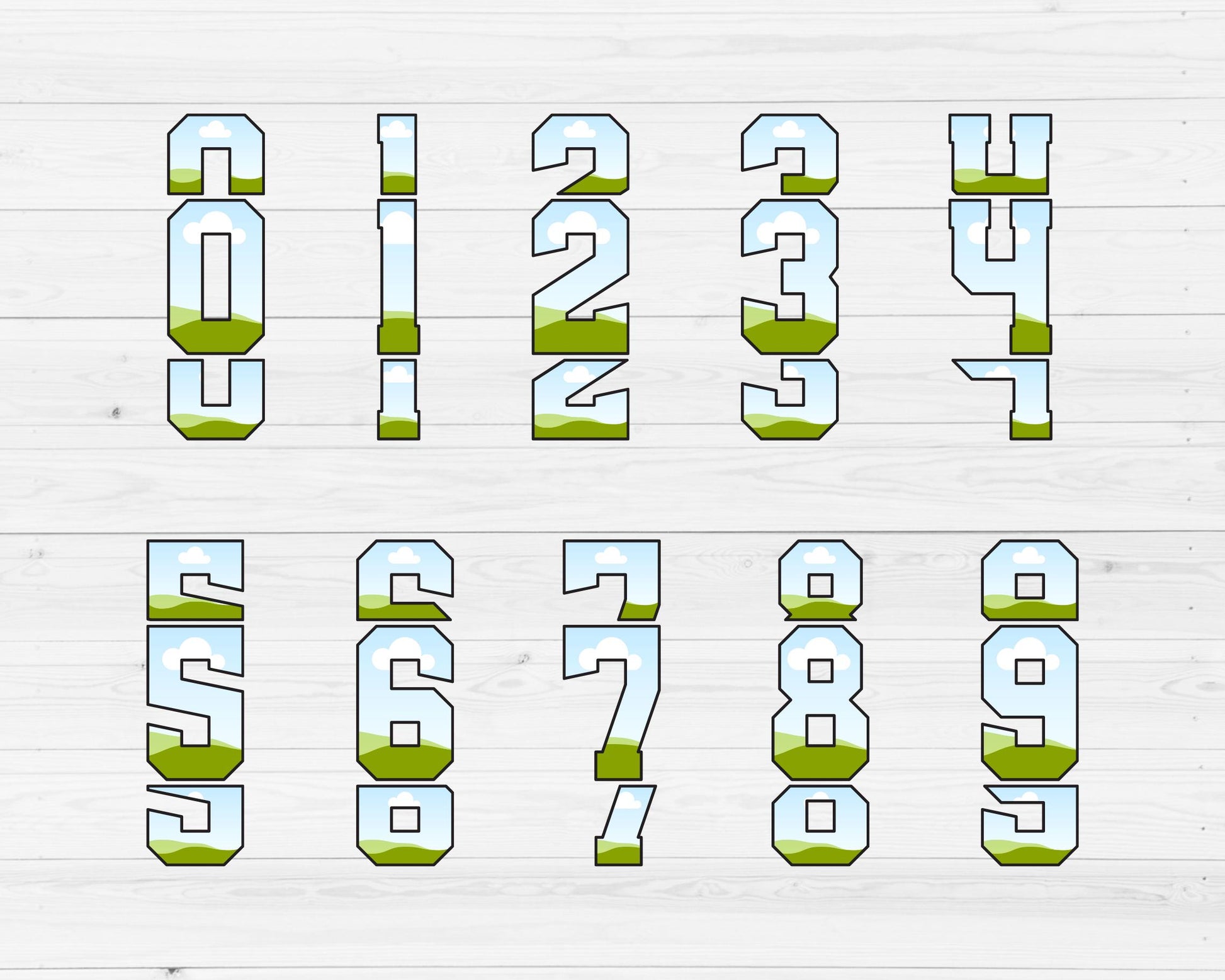 Triple Varsity Letters and Numbers, Stacked Varsity Canva Alphabet, Sport College Canva Letters, Drag and Drop, Split Letters, Canva Frames