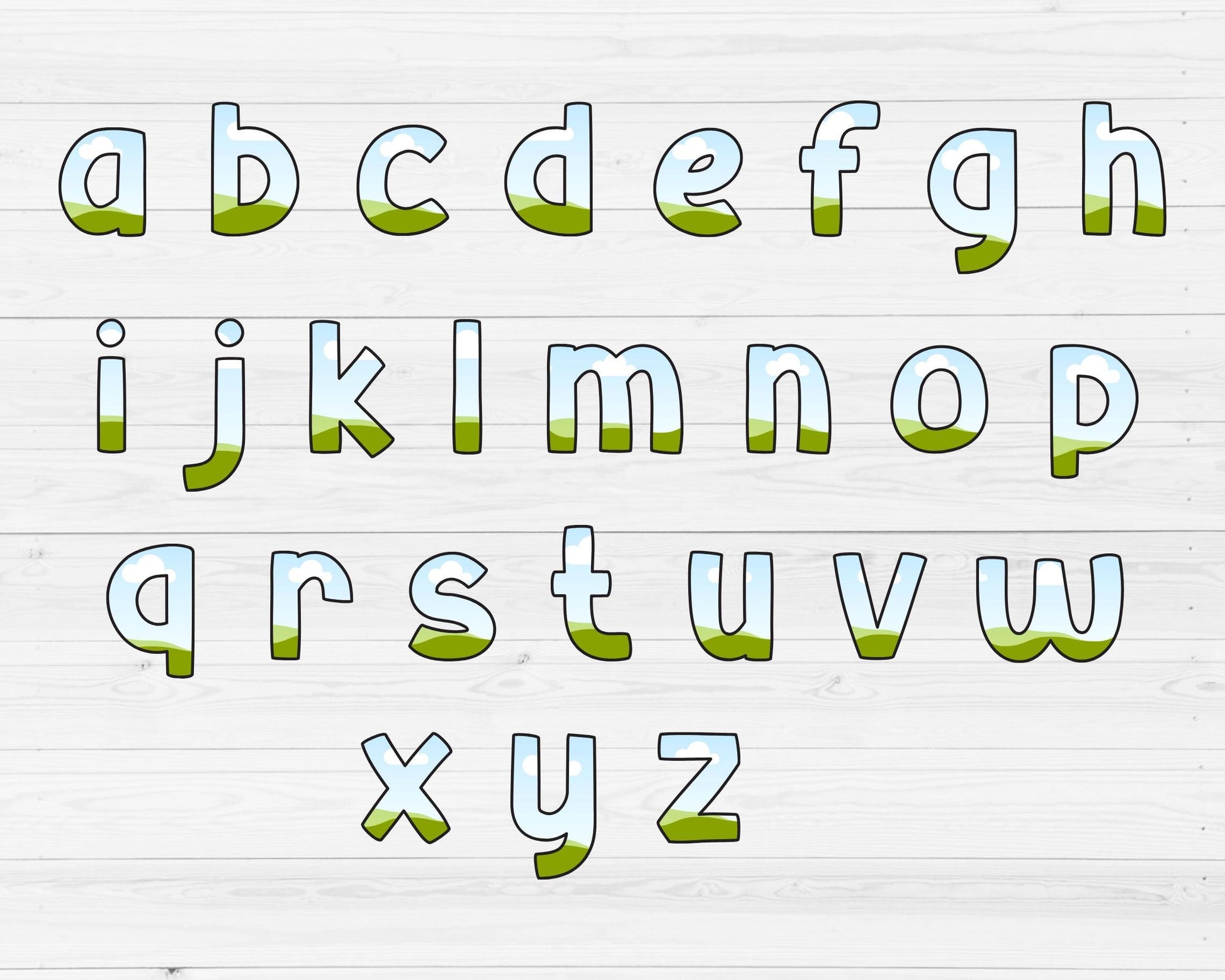 Fillable Doodle Letters Canva, Letters & Numbers, Letters Canva Template, Drag and Drop, Editable Canva Alphabet, Uppercase and Lowercase 91