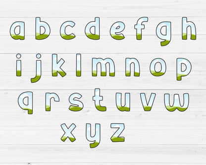 Fillable Doodle Letters Canva, Letters & Numbers, Letters Canva Template, Drag and Drop, Editable Canva Alphabet, Uppercase and Lowercase 91