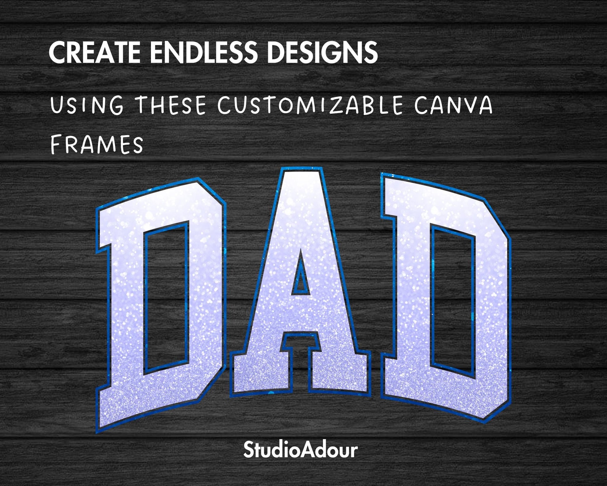 Design Your Own Dad Canva Frame, Editable Dad Canva Template, Drag and Drop, Sublimation Design, Father's Day, Dad Varsity, Sport College