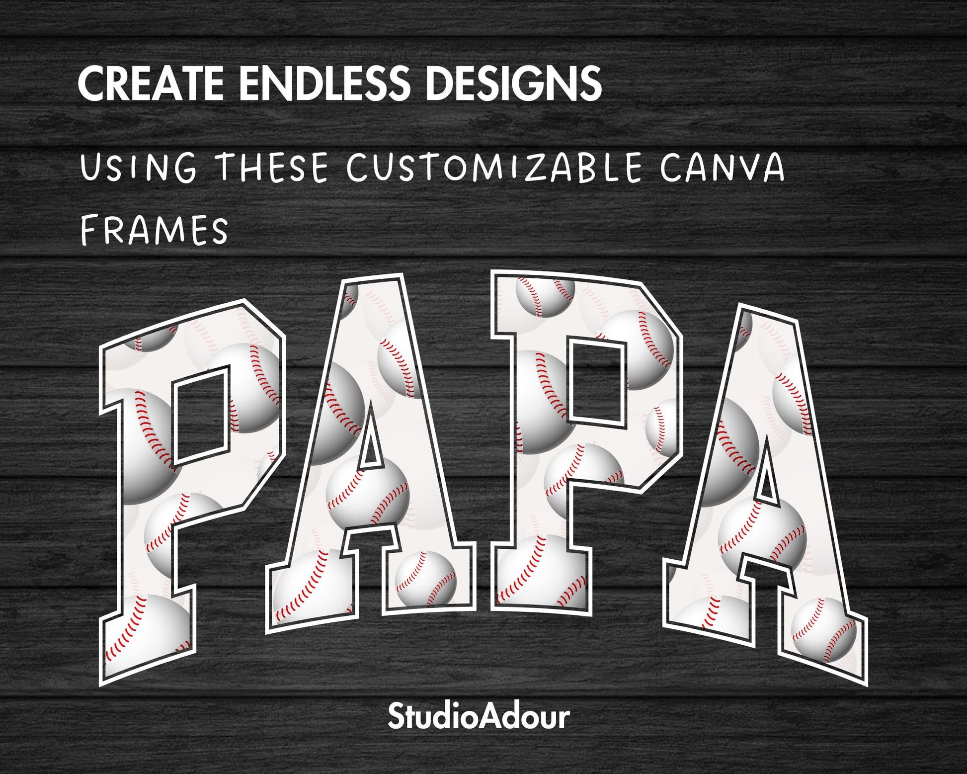 Design Your Own Papa Canva Frame, Editable Varsity Papa Canva Template, Drag and Drop, Sublimation Design, Retro Papa PNG, Sport College