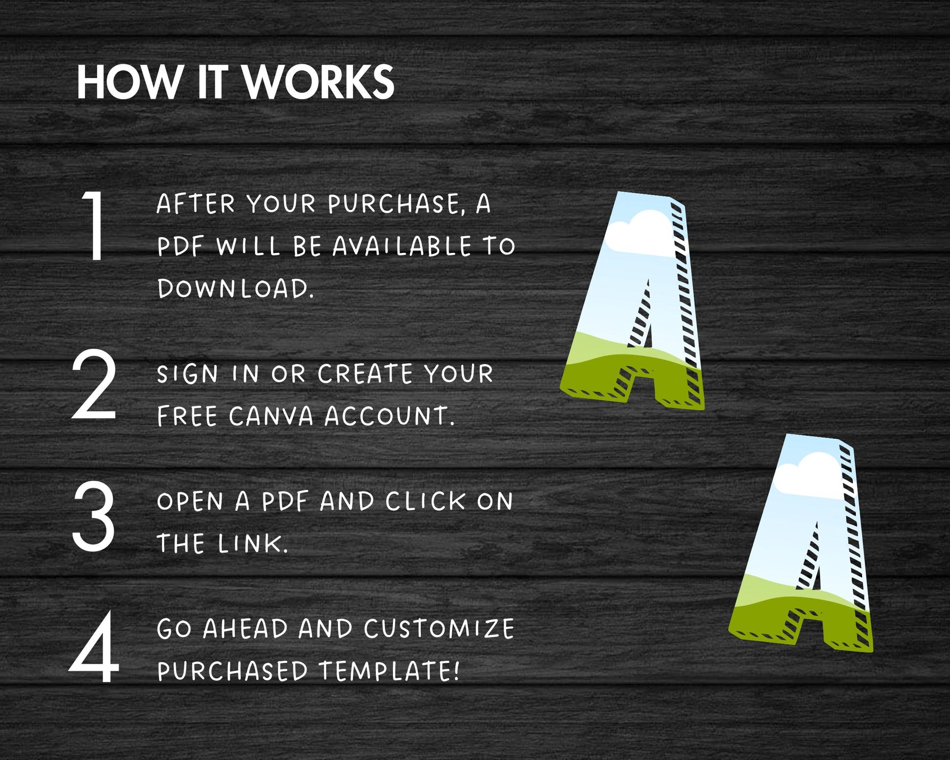 Design Your Own Doodle Letters on Canva, Cartoon Alphabet Canva Template, Drag and Drop, Editable Uppercase & Lowercase Canva Letters #95