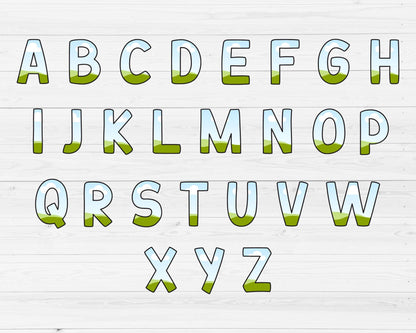 Fillable Doodle Letters Canva, Letters & Numbers, Letters Canva Template, Drag and Drop, Editable Canva Alphabet, Uppercase and Lowercase 91