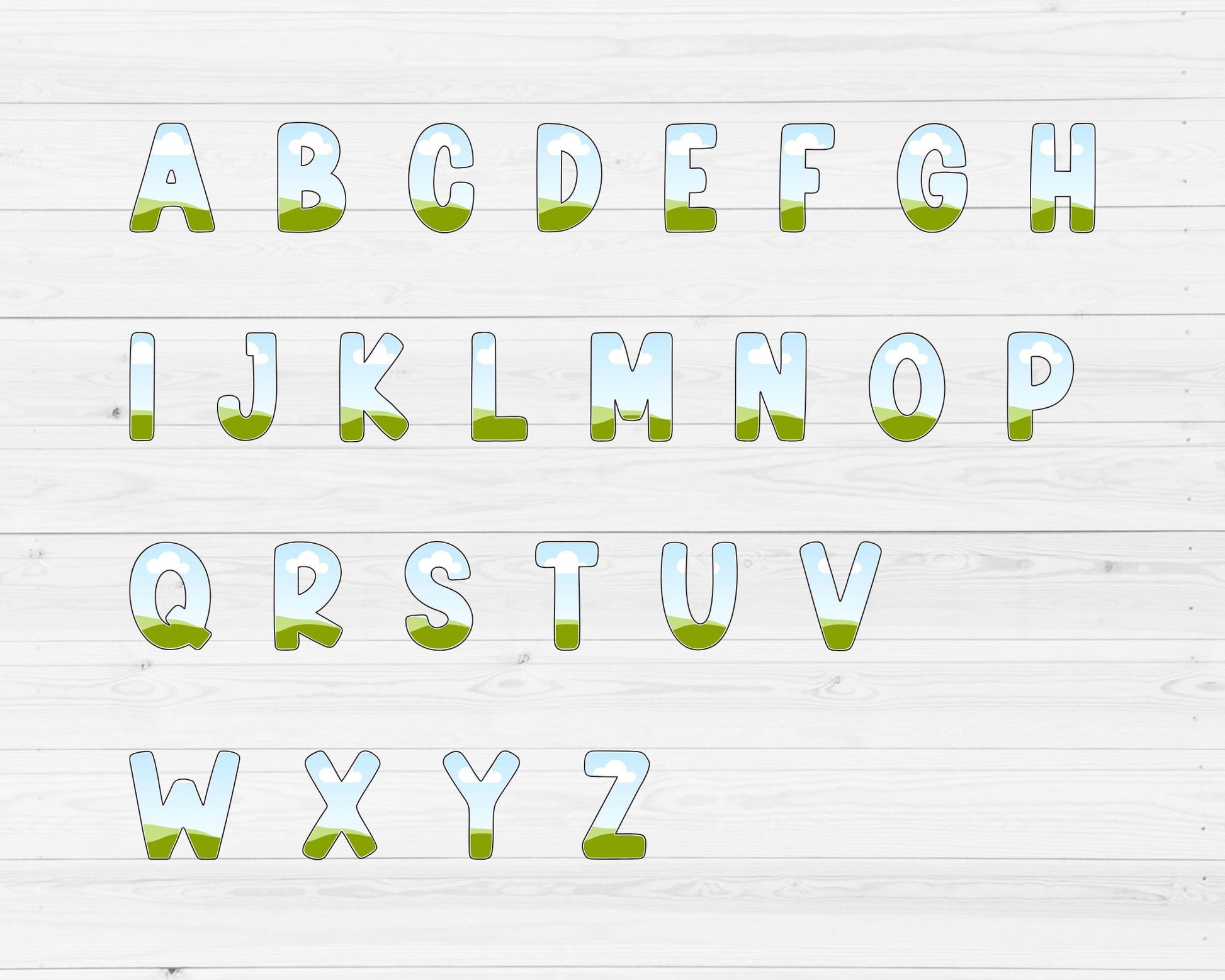 Doodle Canva Alphabet, Canva Letters & Numbers Template, Easy Drag and Drop, Canva Frames, Editable Uppercase Letters PNG, Canva Font #93