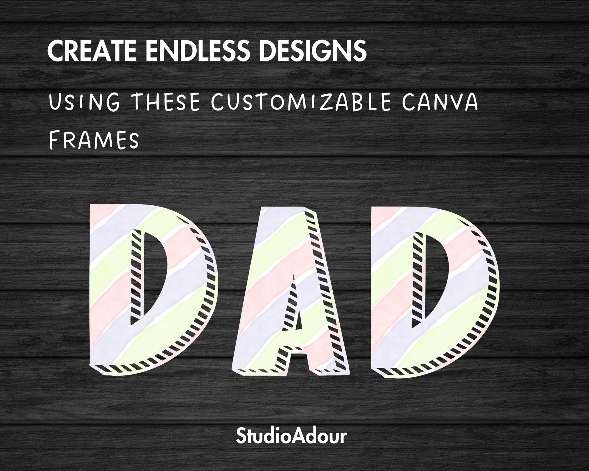 Design Your Own Doodle Letters on Canva, Cartoon Alphabet Canva Template, Drag and Drop, Editable Uppercase & Lowercase Canva Letters #95
