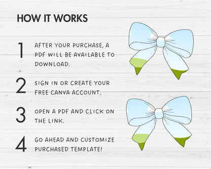 Coquette Bow Canva Frames, Ribbon Bow Templates, Drag and Drop Canva Frames Bundle, Editable Girly Bow, Messy Bun Bow, Tied Bow, Preppy Bow,