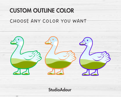 Design Your Own Goose Canva Frames, Silly Goose Canva Templates, Drag and Drop Canva Frames Bundle, T-Shirt Design, Duck Goose PNG