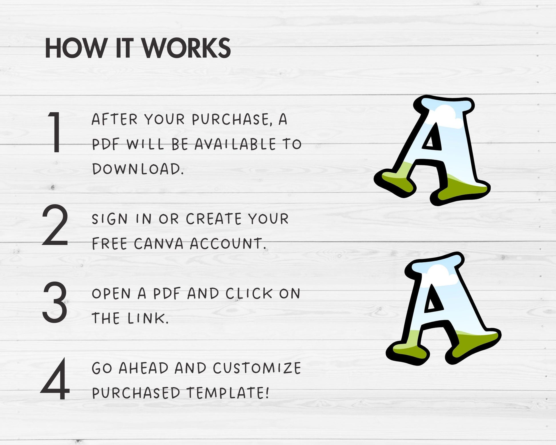 Design Your Own Canva Letters, Canva Letters Template, Editable Alphabet, DIY Letters & Numbers PNG, Retro Letters, Vintage Alphabet Canva
