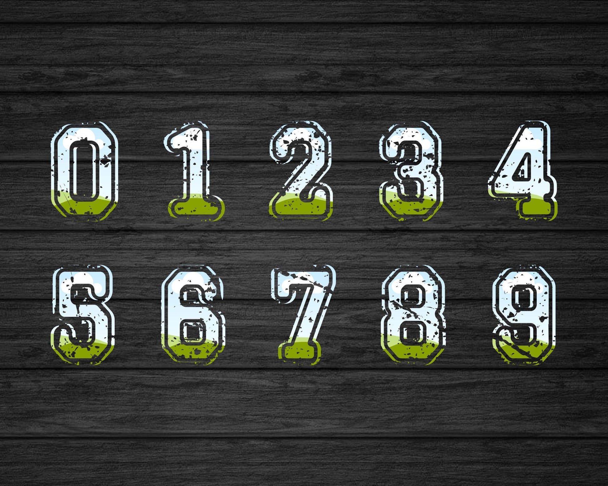 Design Your Own Varsity Distressed Alphabet on Canva, Canva Frames Bundle, Drag and Drop, Editable Sport College Letters Canva Template