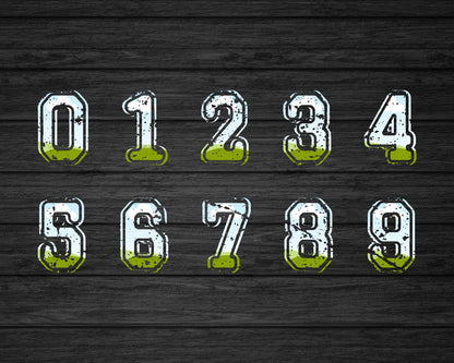 Design Your Own Varsity Distressed Alphabet on Canva, Canva Frames Bundle, Drag and Drop, Editable Sport College Letters Canva Template