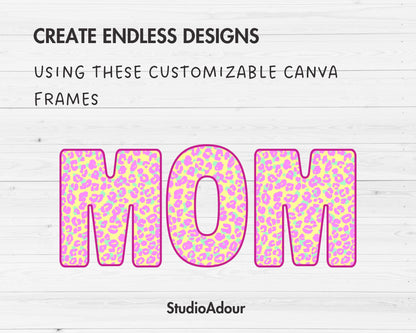 Design Your Own Doodle Letters on Canva, Doodle Alphabet Canva Template, Drag and Drop, Editable Uppercase Letters & Numbers, Letters PNG