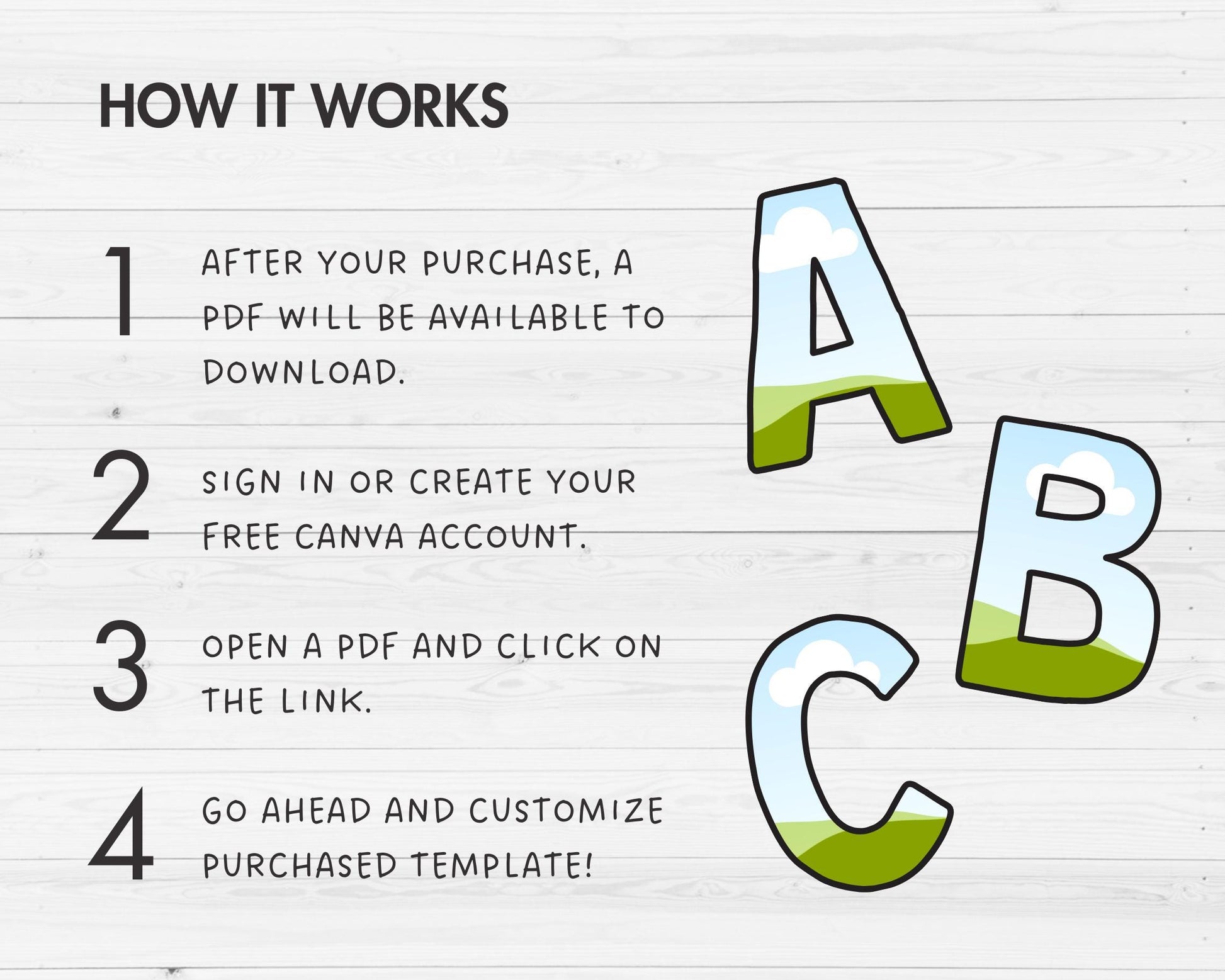 Editable Canva Alphabet Template, Doodle Letters Canva, Uppercase Letters, Canva Frames Bundle, Sublimation Design, Drag and Drop Canva Font