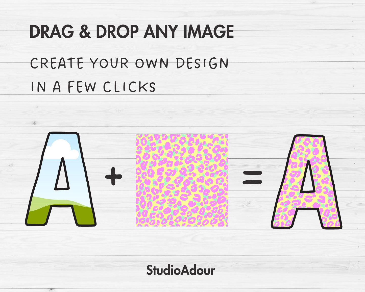 Editable Canva Alphabet Template, Doodle Letters Canva, Uppercase Letters, Canva Frames Bundle, Sublimation Design, Drag and Drop Canva Font
