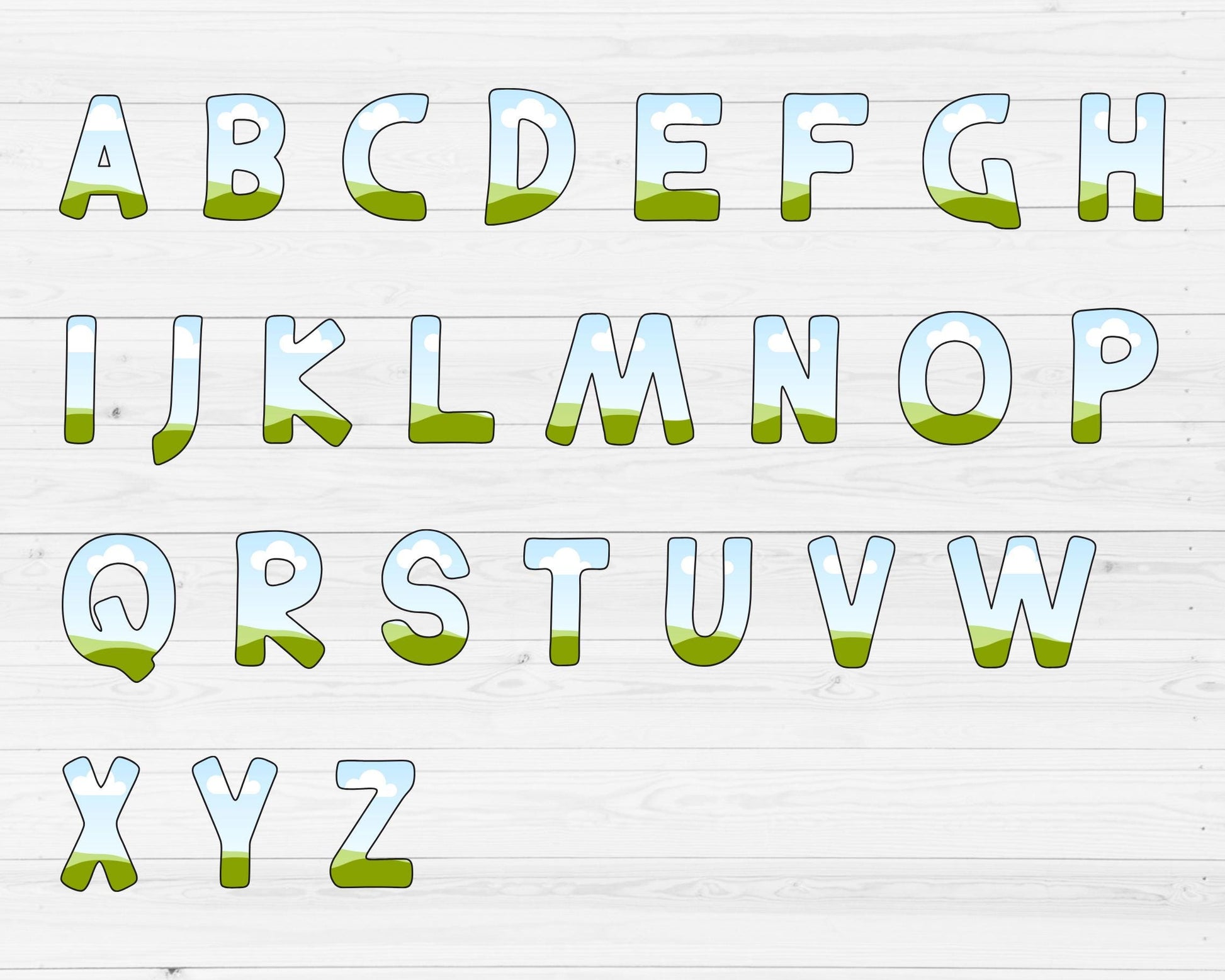 Design Your Own Doodle Letters on Canva, Doodle Alphabet Canva Template, Drag and Drop, Editable Canva Font, Canva Frames Bundle, Letter PNG