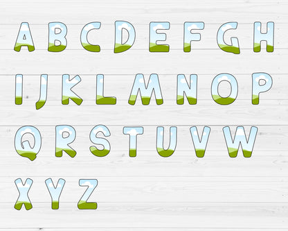 Design Your Own Doodle Letters on Canva, Doodle Alphabet Canva Template, Drag and Drop, Editable Canva Font, Canva Frames Bundle, Letter PNG