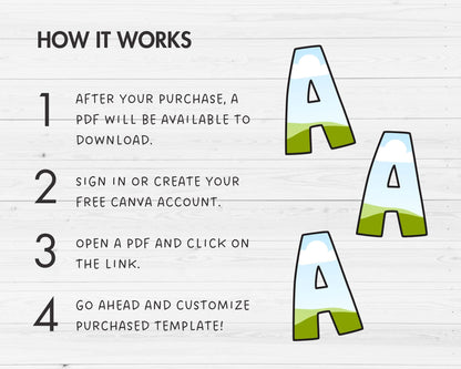 Design Your Own Doodle Letters Canva, Uppercase & Lowercase Alphabet Canva Template, Drag and Drop, Editable Canva, Sublimation Letters PNG