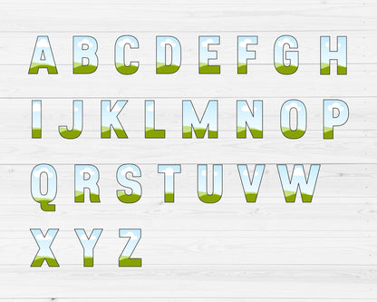 Design Your Own Canva Alphabet, Canva Letters Template, Drag and Drop, Editable Canva Font, Canva Frames Bundle, Letters PNG, Sublimation
