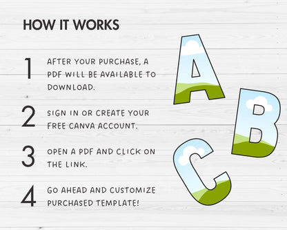 Design Your Own Canva Alphabet, Canva Letters Template, Drag and Drop, Editable Canva Font, Canva Frames Bundle, Letters PNG, Sublimation