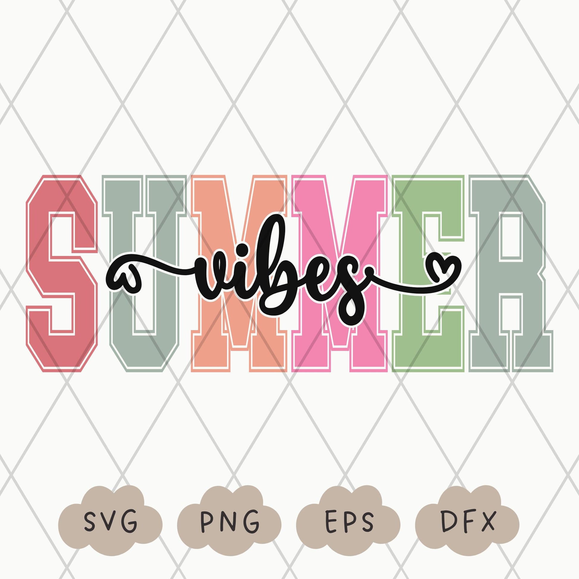 Summer Vibes Svg, Varsity Summer PNG, Beach Vibes, Summer Shirt, Summer Vibes, Cricut Svg, Vacay Vibes, Sublimation Design, Commercial Use