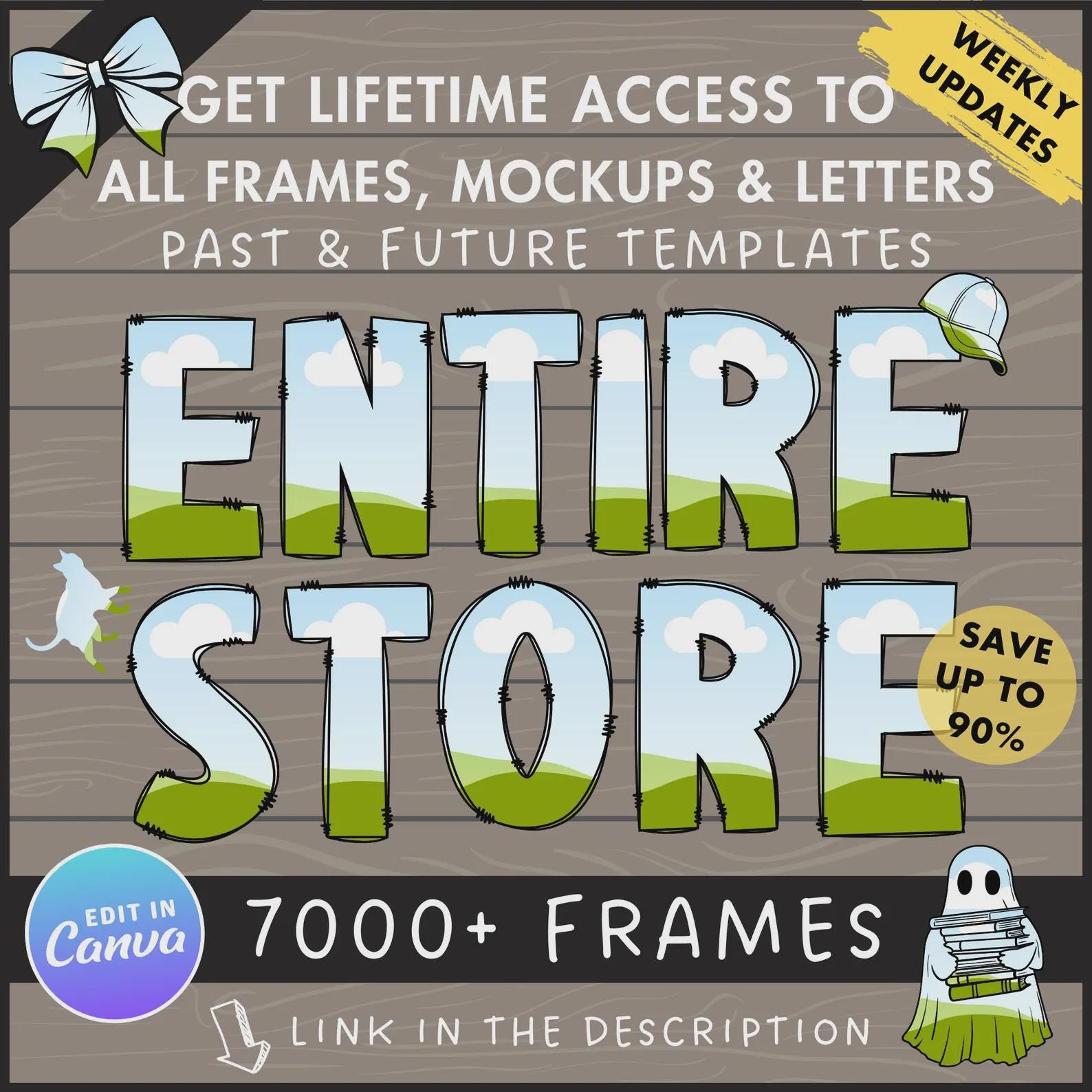 Design Your Own Double Letters, Doodle Alphabet Canva Template, Drag and Drop, Canva Frames, Canva Letters & Numbers PNG, Sublimation Design