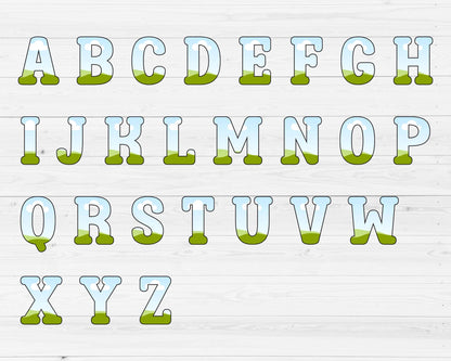 Design Your Own Sport Alphabet on Canva, Doodle Letters & Numbers Canva Template, Drag and Drop, Editable Canva Letters, Canva Frames Bundle