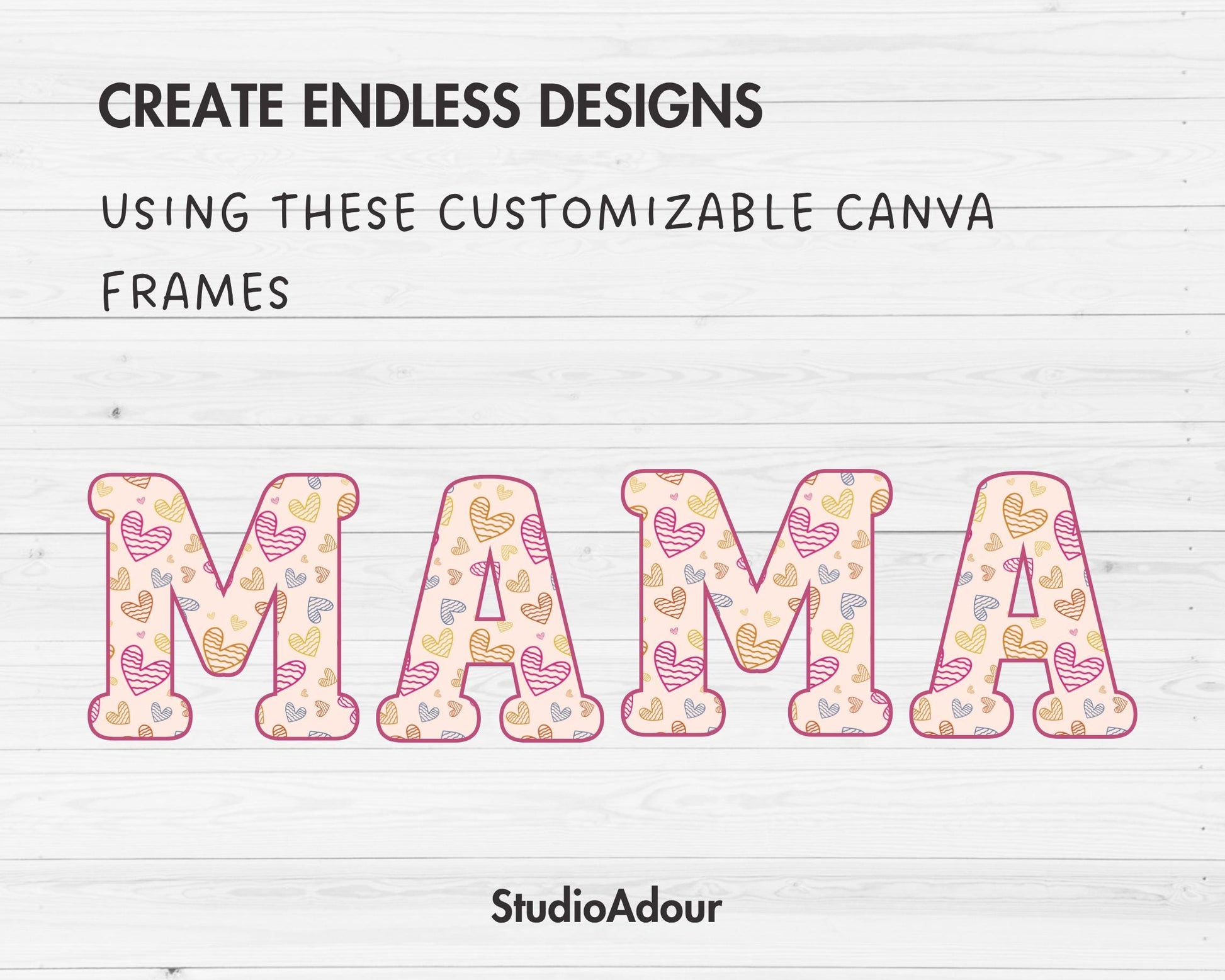 Design Your Own Sport Alphabet on Canva, Doodle Letters & Numbers Canva Template, Drag and Drop, Editable Canva Letters, Canva Frames Bundle