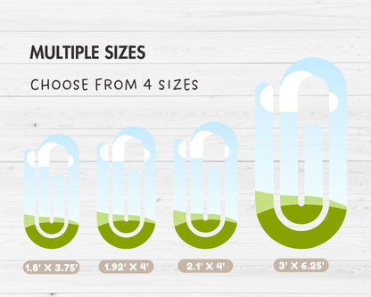 Jumbo Paperclip Editable Canva Template, Easy Drag and Drop, Jumbo Paperclip Sublimation, Paperclip Bookmark Template, Canva Frames Bundle