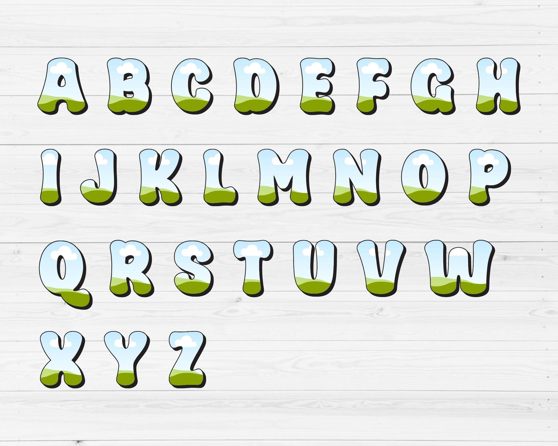 Design Your Own Double Letters, Doodle Alphabet Canva Template, Drag and Drop, Canva Frames, Canva Letters & Numbers PNG, Sublimation Design
