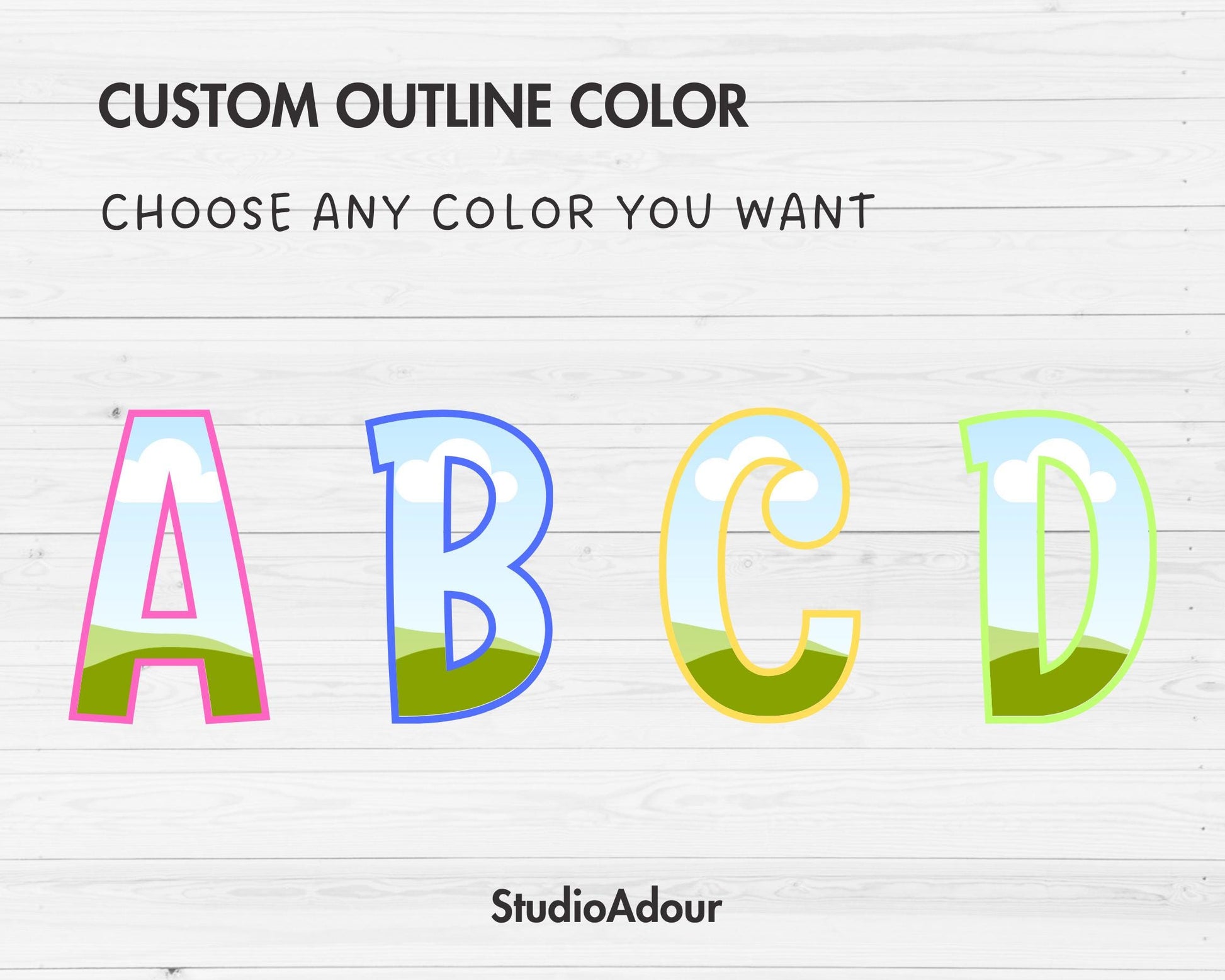 Design Your Own Doodle Letters on Canva, Doodle Alphabet Canva Template, Drag and Drop, Editable Canva Font, Canva Frames Bundle, Letter PNG