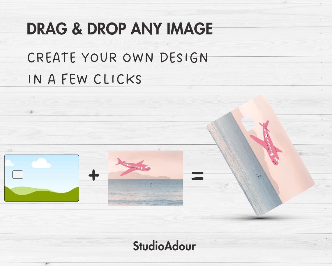 Credit Card Skin Editable Canva Template, Easy Drag and Drop, Printable Debit Card Skins, Bank Card Sticker, Credit Card Cover Sublimation