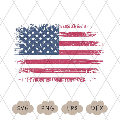 USA Flag Svg, Grunge US Flag PNG, American Flag Distressed, Patriotic Flag, Army Flag, Cricut Svg, Sublimation Design, Commercial Use