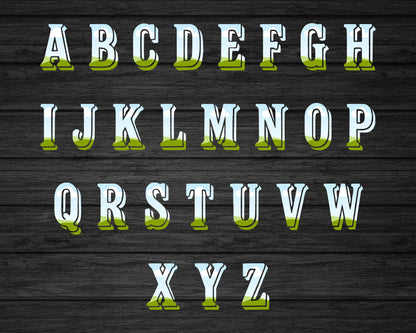 Design Your Own Western Alphabet on Canva, Editable Canva Letters & Numbers, Easy Drag and Drop, Retro Letters, Vintage Canva Font Template
