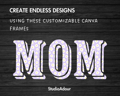 Design Your Own Western Alphabet on Canva, Editable Canva Letters & Numbers, Easy Drag and Drop, Retro Letters, Vintage Canva Font Template