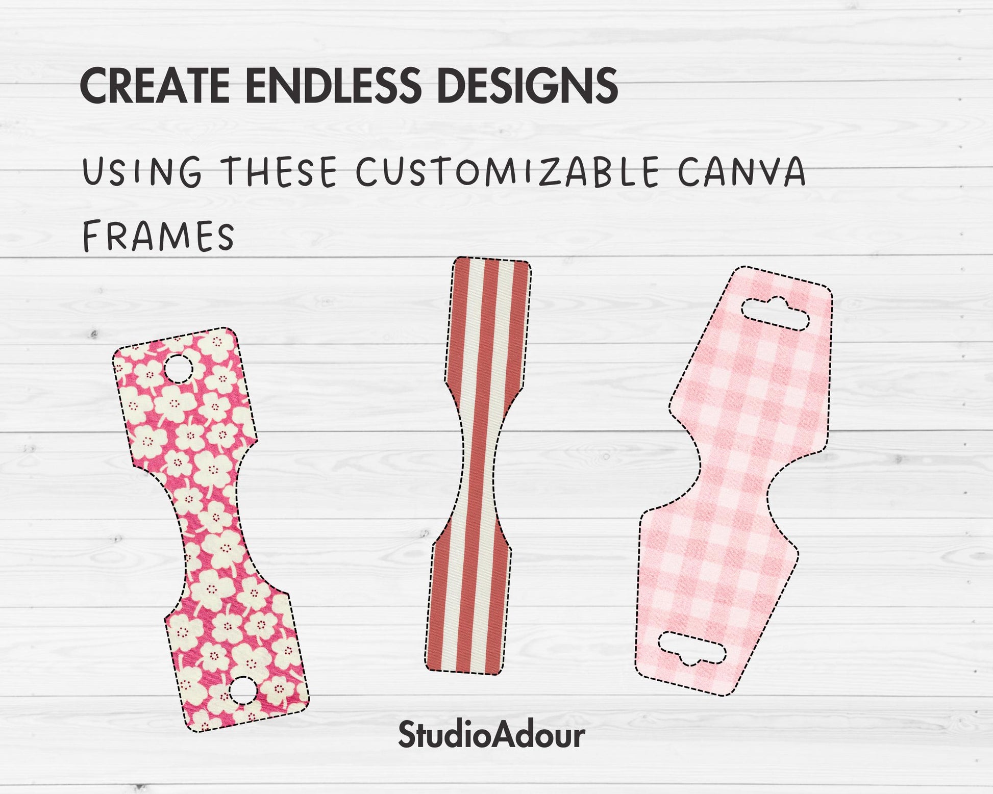 Scrunchie Tag Canva Template, Editable Scrunchie Label, Drag and Drop, Printable Scrunchie Holder, Display Tag, Headband Label